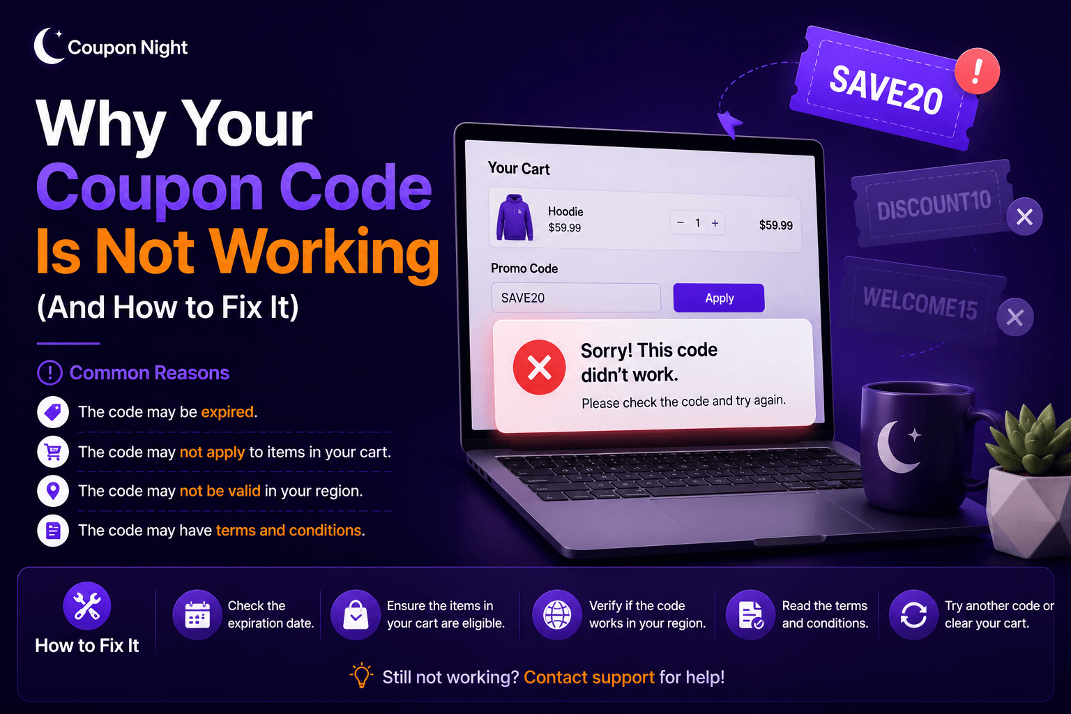 Why Your Coupon Code Is Not Working (And How to Fix It)